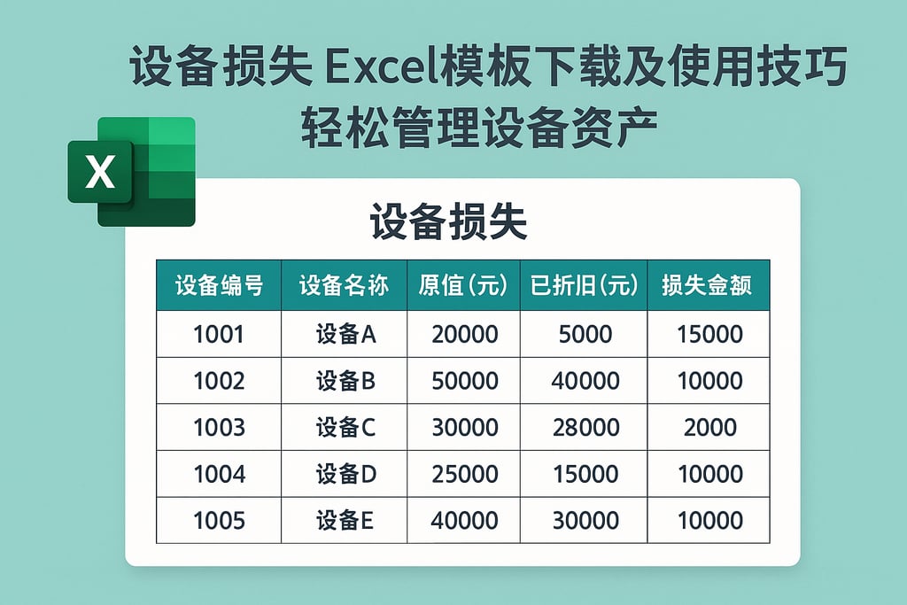 设备损失 excel模板下载及使用技巧，轻松管理设备资产
